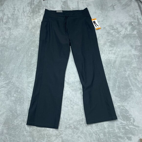 32 Degrees Womens XXL Black Drawstring Lounge Pants Stretch Cooling Fabric d0273 - Picture 1 of 10